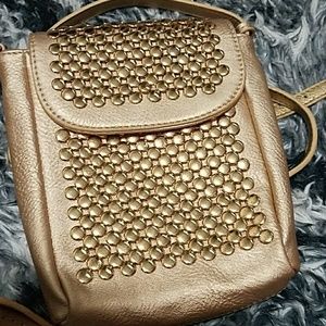 Co Lab Gold Cross Body Bag NWOT